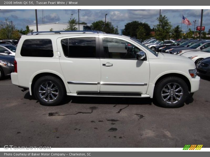 Tuscan Pearl White / Wheat 2008 Infiniti QX 56