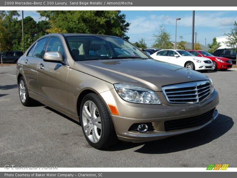 Sand Beige Metallic / Almond/Mocha 2009 Mercedes-Benz C 300 Luxury