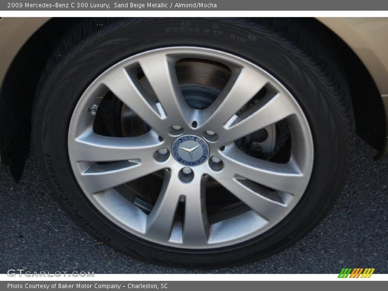 Sand Beige Metallic / Almond/Mocha 2009 Mercedes-Benz C 300 Luxury
