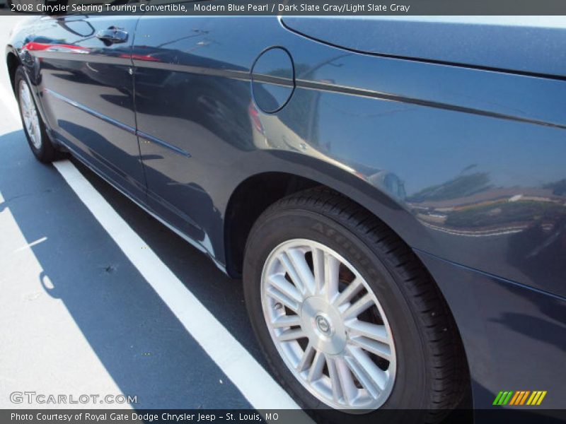 Modern Blue Pearl / Dark Slate Gray/Light Slate Gray 2008 Chrysler Sebring Touring Convertible