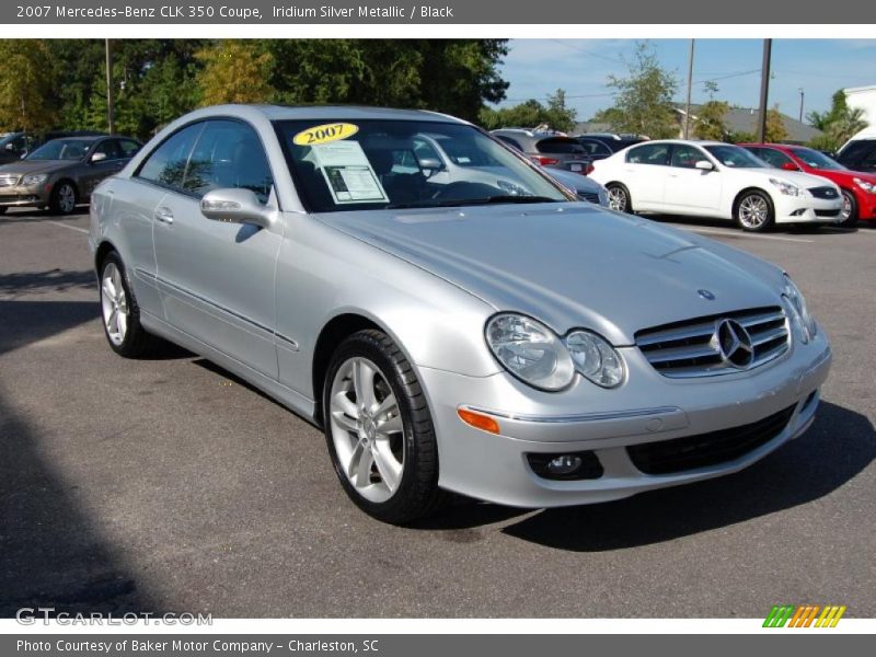 Iridium Silver Metallic / Black 2007 Mercedes-Benz CLK 350 Coupe