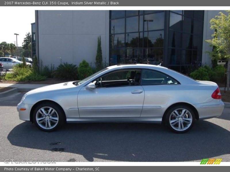 Iridium Silver Metallic / Black 2007 Mercedes-Benz CLK 350 Coupe