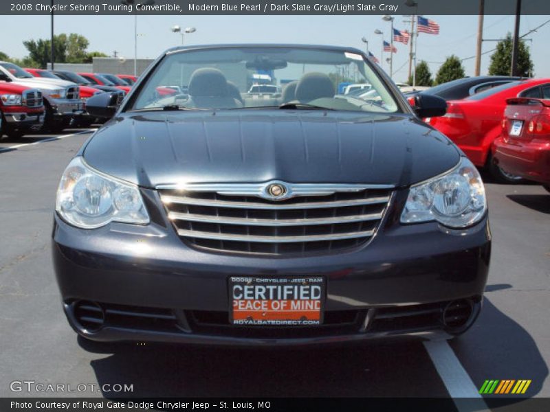 Modern Blue Pearl / Dark Slate Gray/Light Slate Gray 2008 Chrysler Sebring Touring Convertible