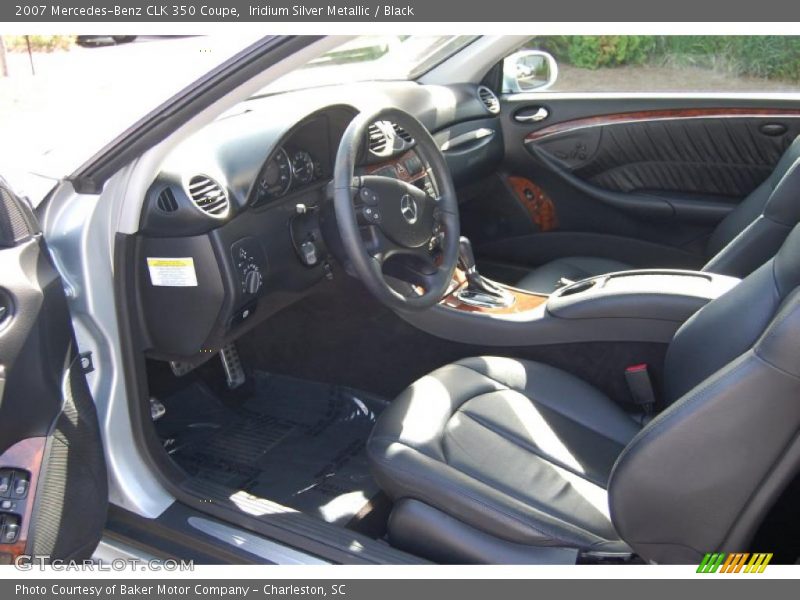 Iridium Silver Metallic / Black 2007 Mercedes-Benz CLK 350 Coupe