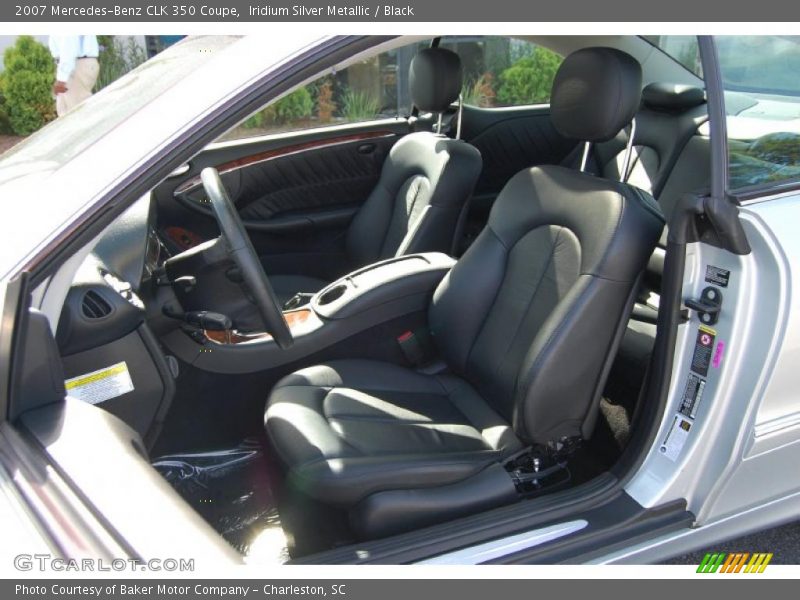 Iridium Silver Metallic / Black 2007 Mercedes-Benz CLK 350 Coupe