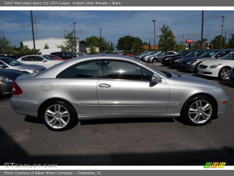 Iridium Silver Metallic / Black 2007 Mercedes-Benz CLK 350 Coupe