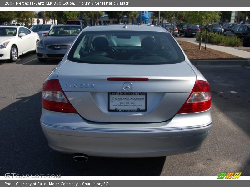 Iridium Silver Metallic / Black 2007 Mercedes-Benz CLK 350 Coupe