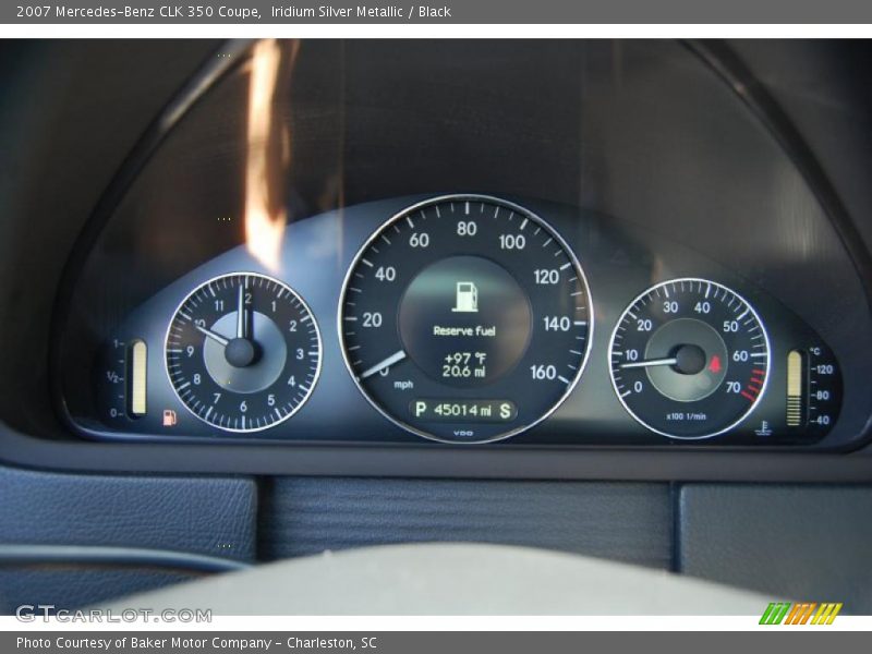 Iridium Silver Metallic / Black 2007 Mercedes-Benz CLK 350 Coupe