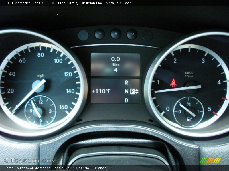 Obsidian Black Metallic / Black 2011 Mercedes-Benz GL 350 Blutec 4Matic