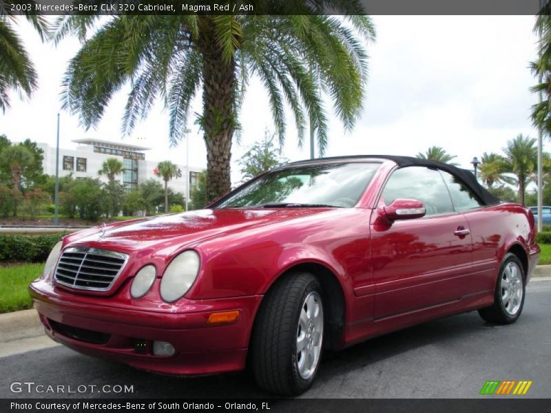 Magma Red / Ash 2003 Mercedes-Benz CLK 320 Cabriolet