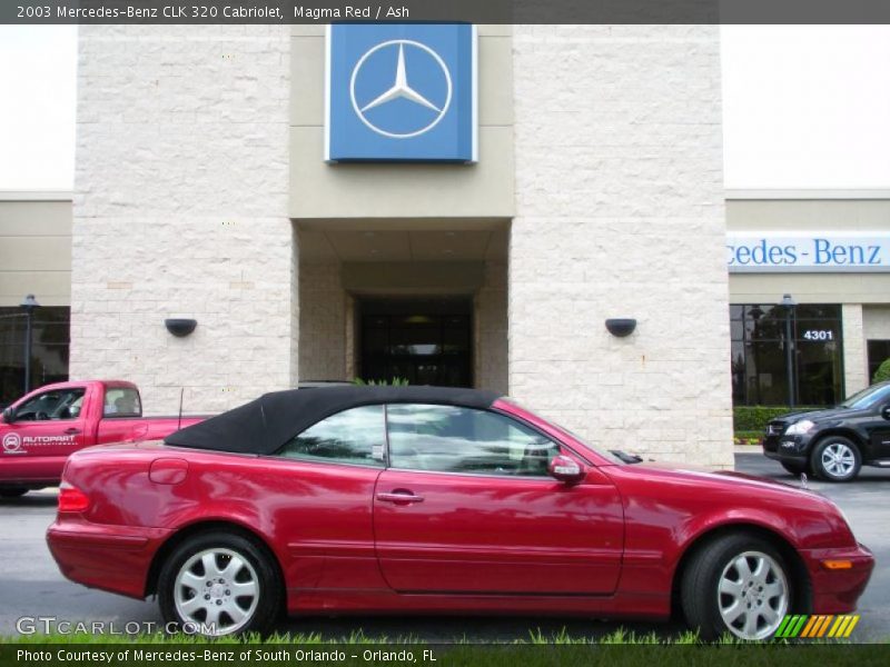 Magma Red / Ash 2003 Mercedes-Benz CLK 320 Cabriolet