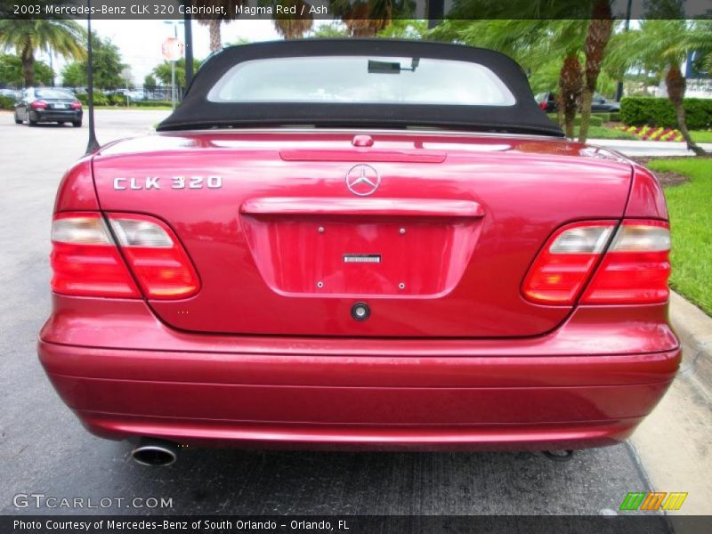 Magma Red / Ash 2003 Mercedes-Benz CLK 320 Cabriolet