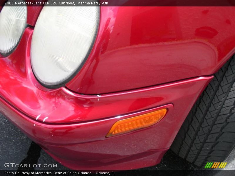 Magma Red / Ash 2003 Mercedes-Benz CLK 320 Cabriolet