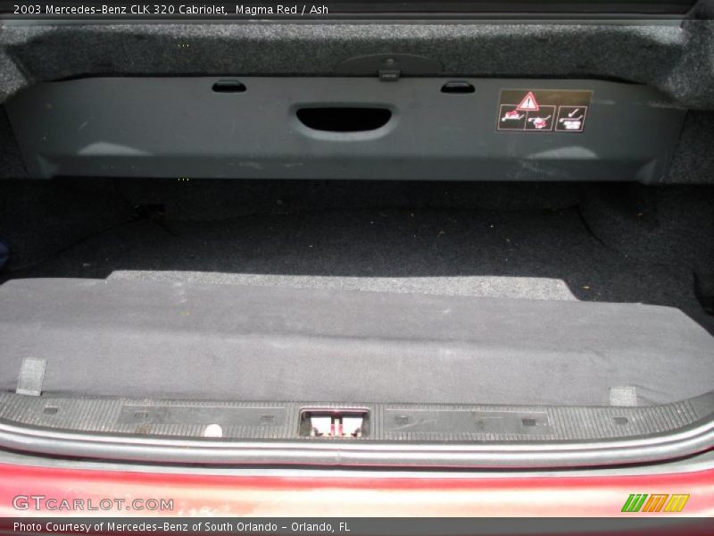 Magma Red / Ash 2003 Mercedes-Benz CLK 320 Cabriolet