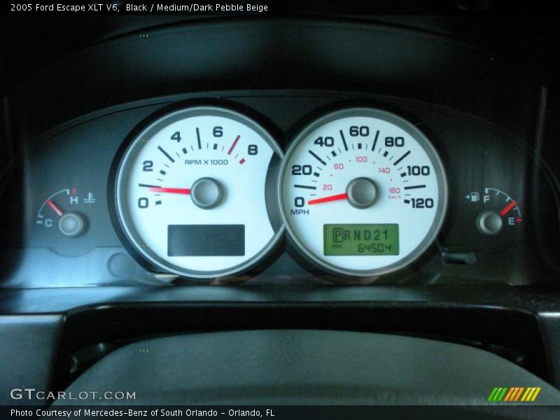 Black / Medium/Dark Pebble Beige 2005 Ford Escape XLT V6