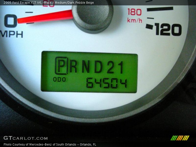 Black / Medium/Dark Pebble Beige 2005 Ford Escape XLT V6
