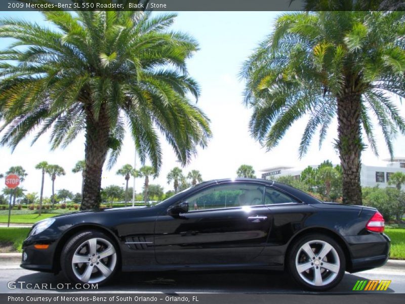 Black / Stone 2009 Mercedes-Benz SL 550 Roadster