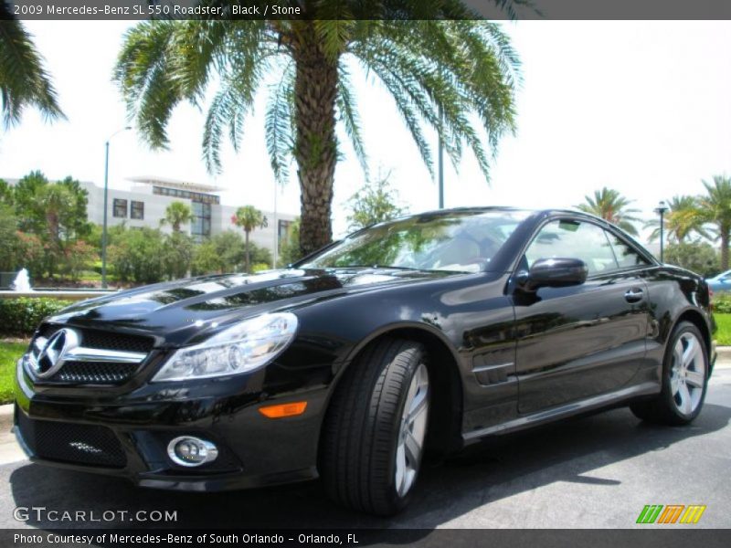 Black / Stone 2009 Mercedes-Benz SL 550 Roadster