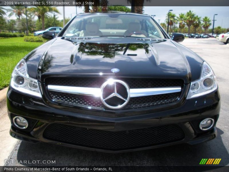 Black / Stone 2009 Mercedes-Benz SL 550 Roadster