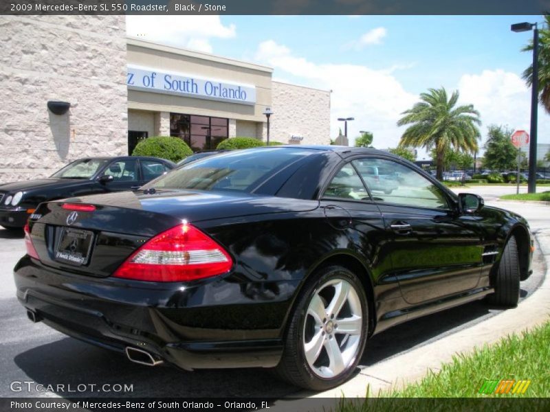 Black / Stone 2009 Mercedes-Benz SL 550 Roadster