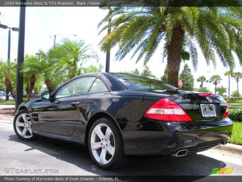 Black / Stone 2009 Mercedes-Benz SL 550 Roadster