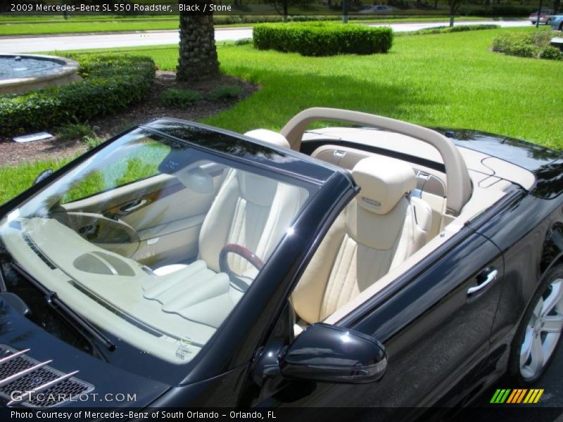 Black / Stone 2009 Mercedes-Benz SL 550 Roadster