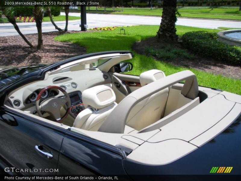 Black / Stone 2009 Mercedes-Benz SL 550 Roadster