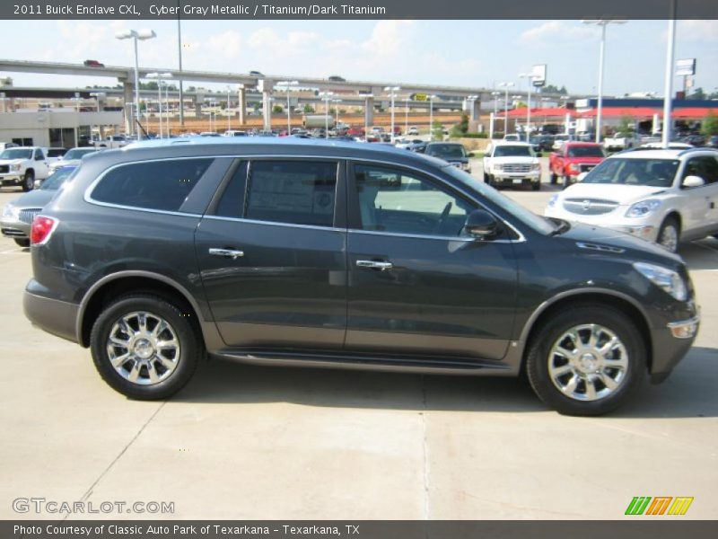 Cyber Gray Metallic / Titanium/Dark Titanium 2011 Buick Enclave CXL