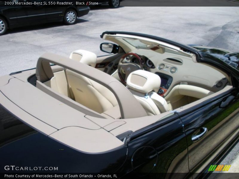 Black / Stone 2009 Mercedes-Benz SL 550 Roadster