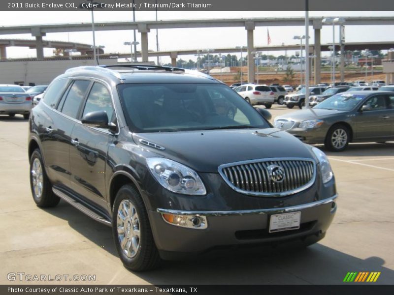 Cyber Gray Metallic / Titanium/Dark Titanium 2011 Buick Enclave CXL