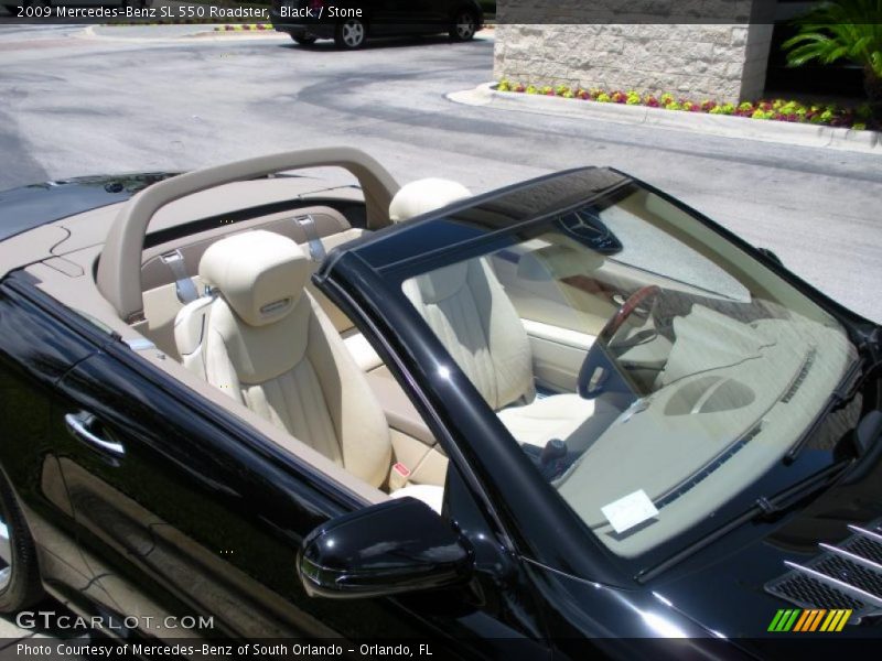 Black / Stone 2009 Mercedes-Benz SL 550 Roadster