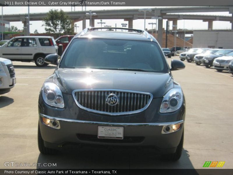 Cyber Gray Metallic / Titanium/Dark Titanium 2011 Buick Enclave CXL