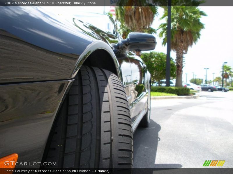 Black / Stone 2009 Mercedes-Benz SL 550 Roadster