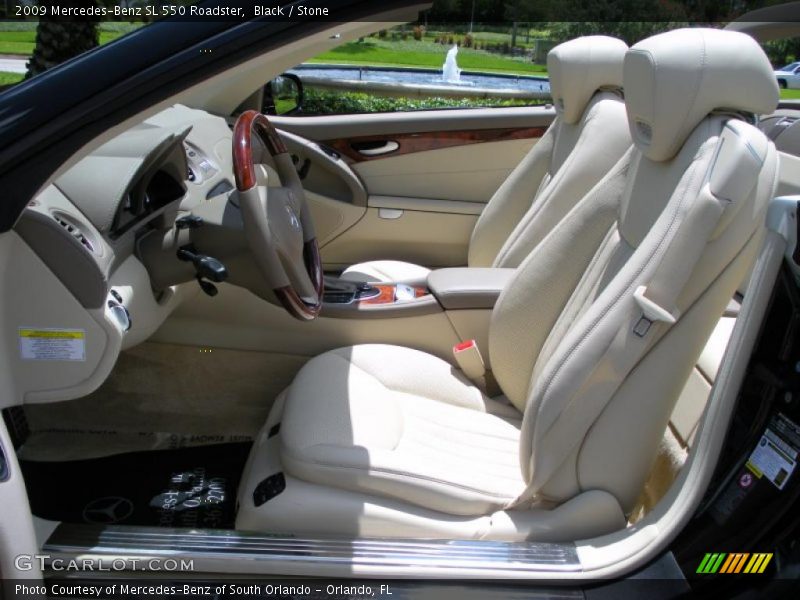 Black / Stone 2009 Mercedes-Benz SL 550 Roadster