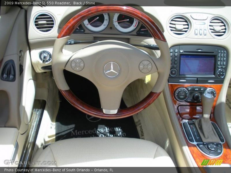Black / Stone 2009 Mercedes-Benz SL 550 Roadster