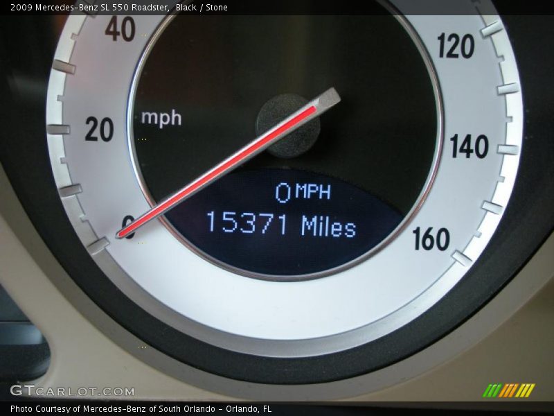 Black / Stone 2009 Mercedes-Benz SL 550 Roadster