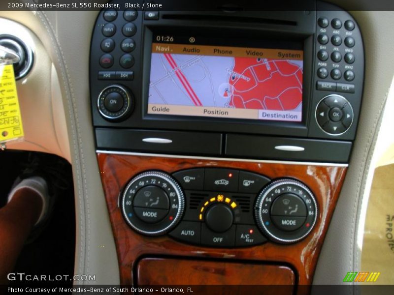 Black / Stone 2009 Mercedes-Benz SL 550 Roadster