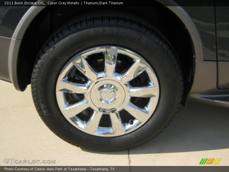 Cyber Gray Metallic / Titanium/Dark Titanium 2011 Buick Enclave CXL