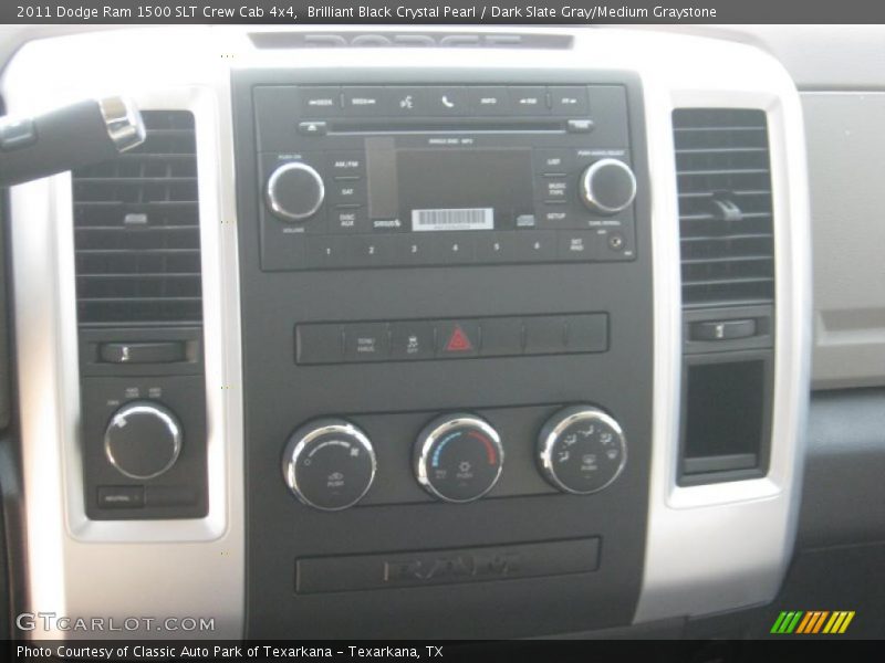 Brilliant Black Crystal Pearl / Dark Slate Gray/Medium Graystone 2011 Dodge Ram 1500 SLT Crew Cab 4x4
