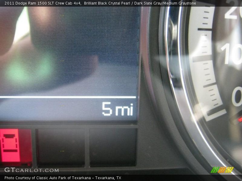Brilliant Black Crystal Pearl / Dark Slate Gray/Medium Graystone 2011 Dodge Ram 1500 SLT Crew Cab 4x4