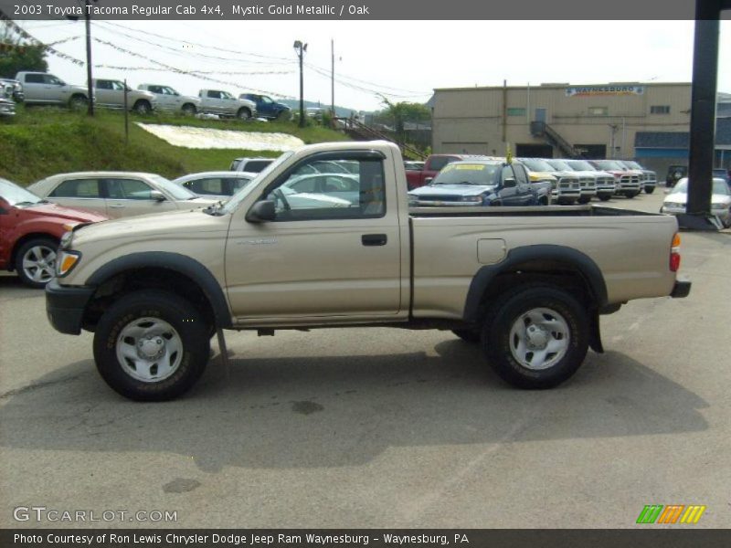 Mystic Gold Metallic / Oak 2003 Toyota Tacoma Regular Cab 4x4