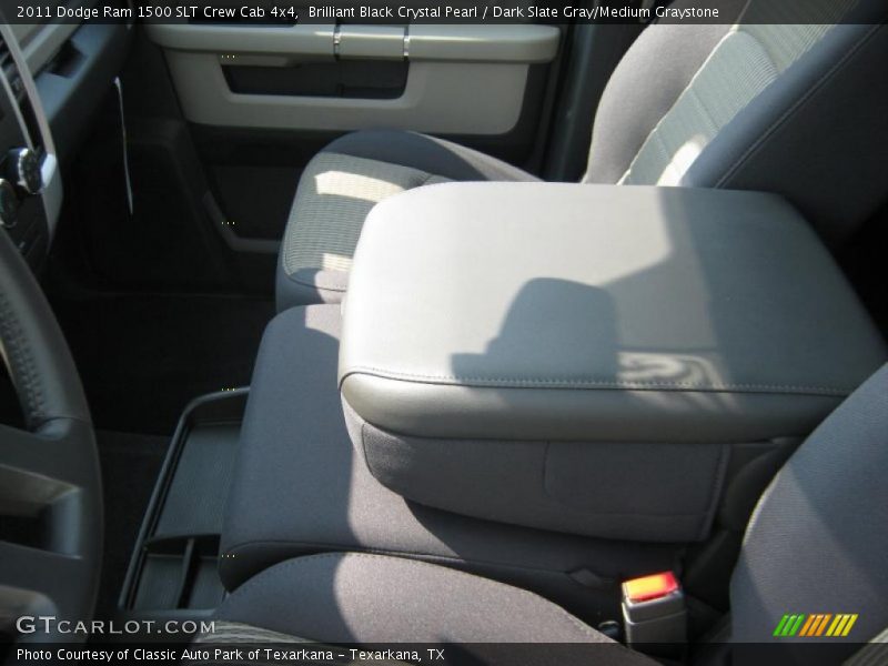 Brilliant Black Crystal Pearl / Dark Slate Gray/Medium Graystone 2011 Dodge Ram 1500 SLT Crew Cab 4x4