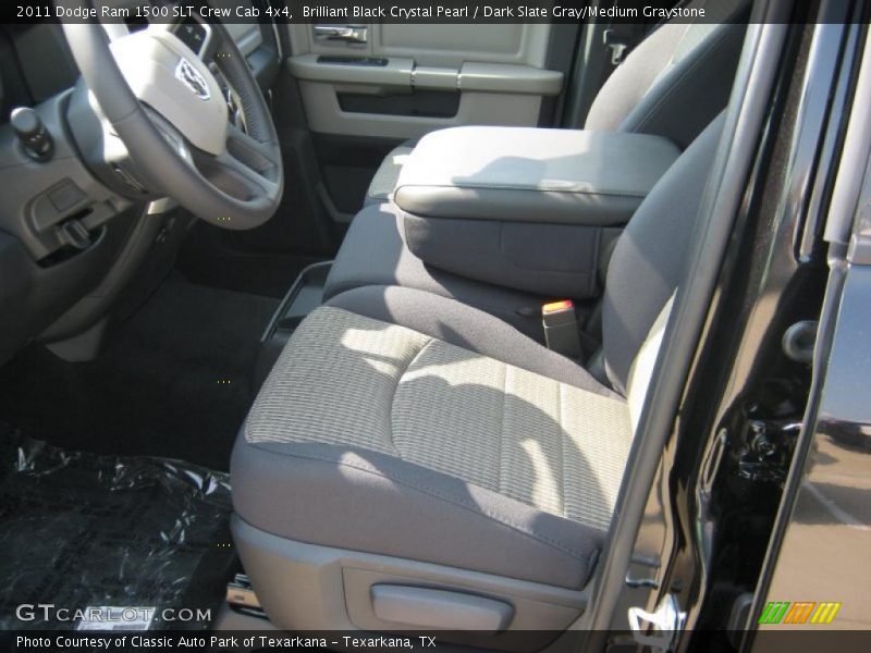Brilliant Black Crystal Pearl / Dark Slate Gray/Medium Graystone 2011 Dodge Ram 1500 SLT Crew Cab 4x4
