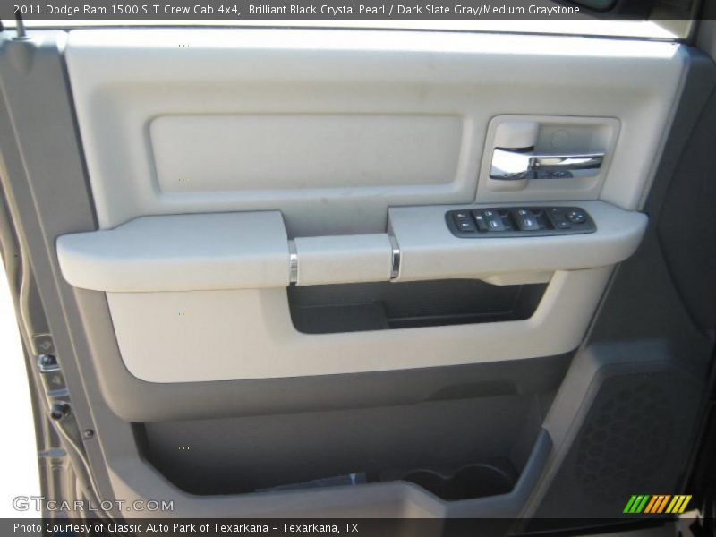 Brilliant Black Crystal Pearl / Dark Slate Gray/Medium Graystone 2011 Dodge Ram 1500 SLT Crew Cab 4x4