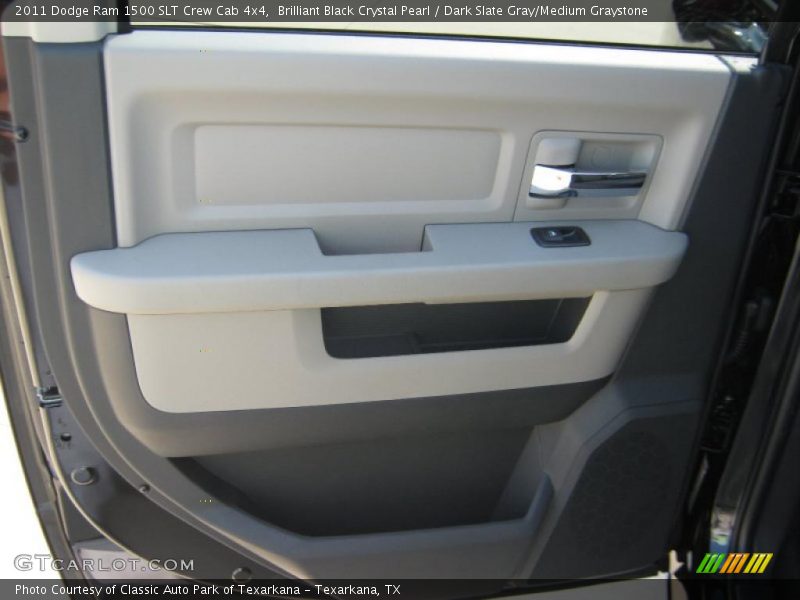 Brilliant Black Crystal Pearl / Dark Slate Gray/Medium Graystone 2011 Dodge Ram 1500 SLT Crew Cab 4x4