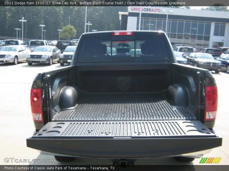 Brilliant Black Crystal Pearl / Dark Slate Gray/Medium Graystone 2011 Dodge Ram 1500 SLT Crew Cab 4x4