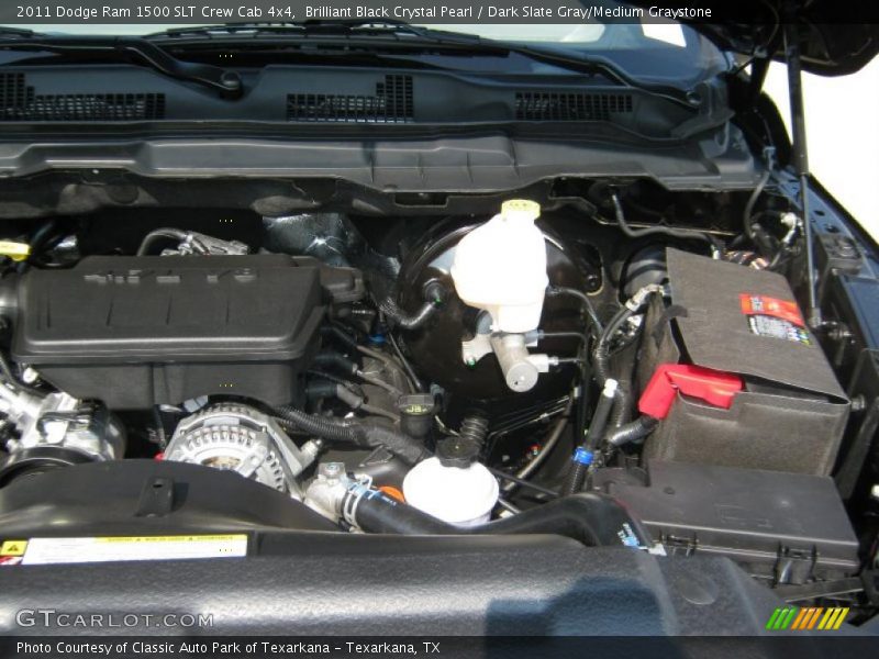 Brilliant Black Crystal Pearl / Dark Slate Gray/Medium Graystone 2011 Dodge Ram 1500 SLT Crew Cab 4x4
