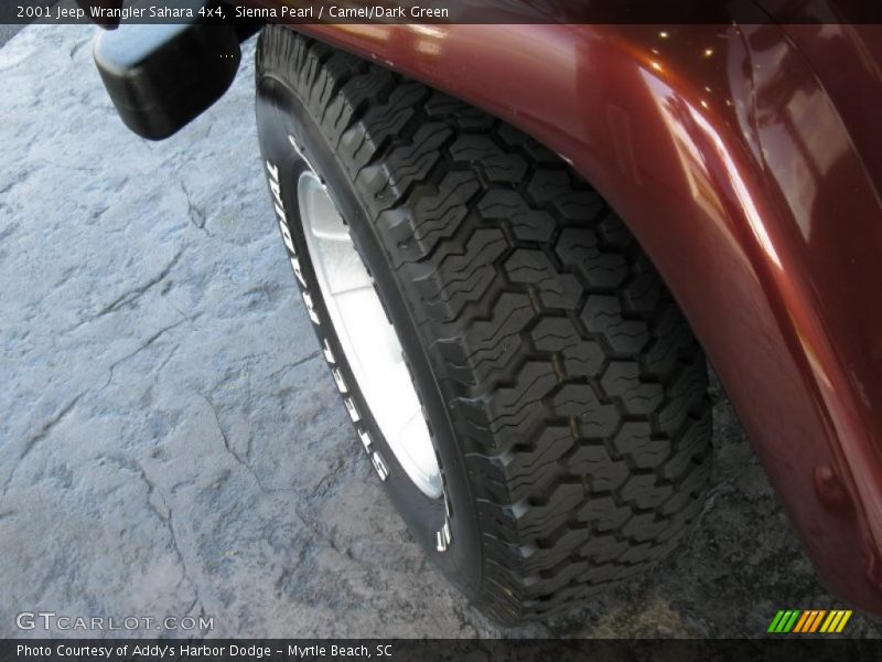 Sienna Pearl / Camel/Dark Green 2001 Jeep Wrangler Sahara 4x4