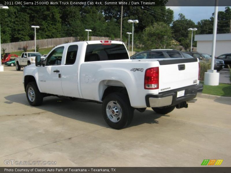 Summit White / Dark Titanium 2011 GMC Sierra 2500HD Work Truck Extended Cab 4x4
