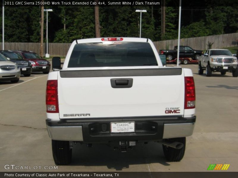 Summit White / Dark Titanium 2011 GMC Sierra 2500HD Work Truck Extended Cab 4x4